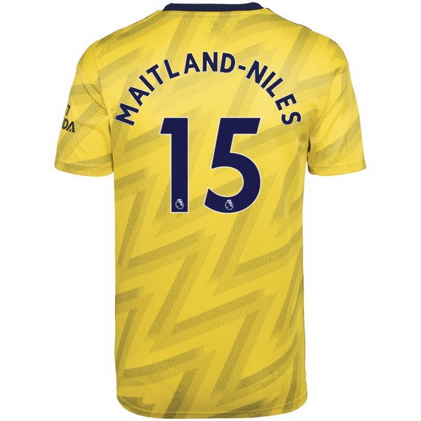 Maillot Football Arsenal NO.15 Maitland Niles Exterieur 2019-20 Jaune